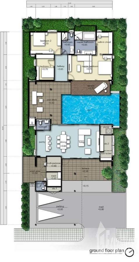 Movenpick Luxury Villa1Fl-Private Pool-Sha Certified Na Chom Thian Buitenkant foto